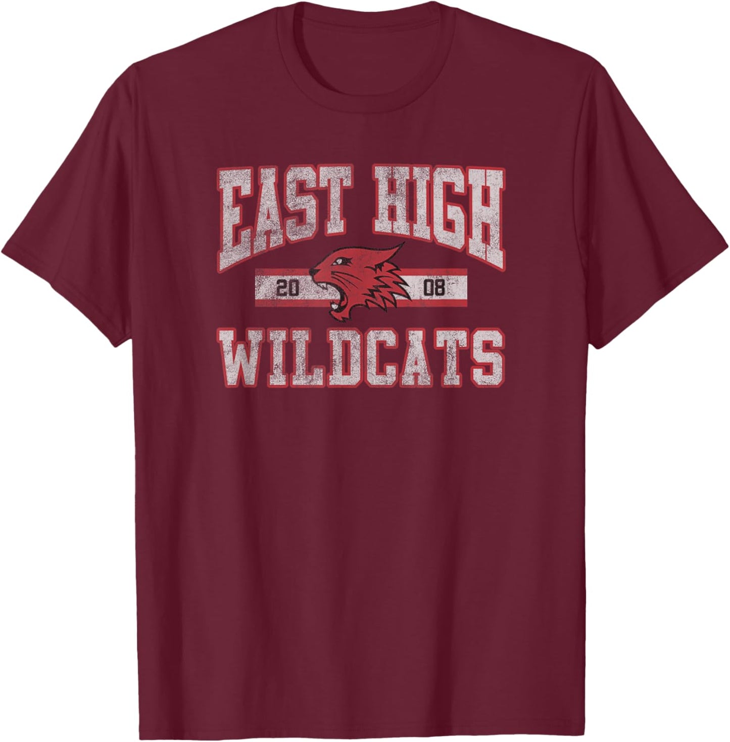 Disney High School Musical The Series East High Mascot Logo T-Shirt - T-Shirt | Maroon