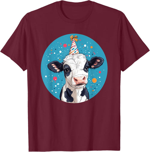 Party Hat Adorable Cow Birthday Bash