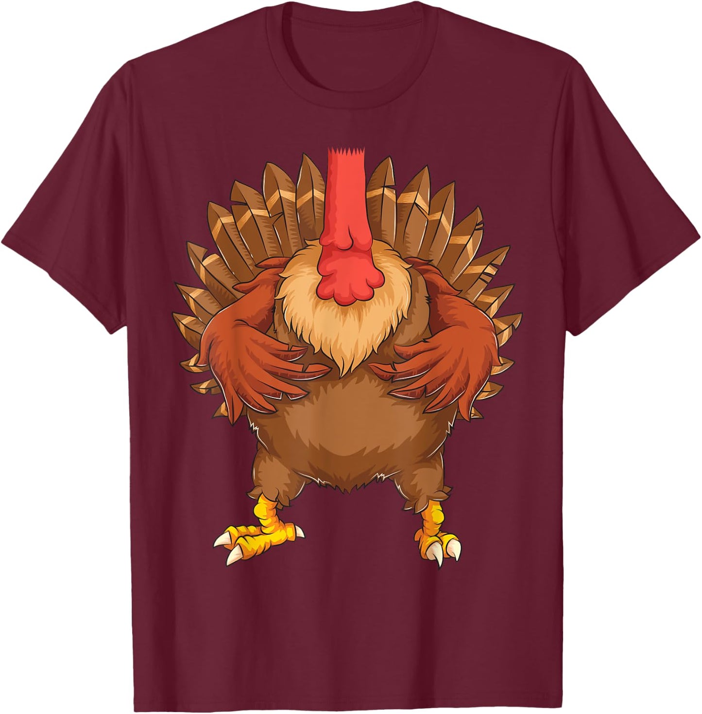 Cool Headless Turkey Halloween Costume | Funny Lazy DIY Gift T-Shirt - T-Shirt | Maroon