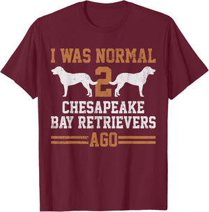 Awesome Dog Gifts Chesapeake Bay Retriever Dog - Men's Black Short Sleeve Classic Fit Cotton 60% Polyester 40% S T-Shirt - T-Shirt | Maroon
