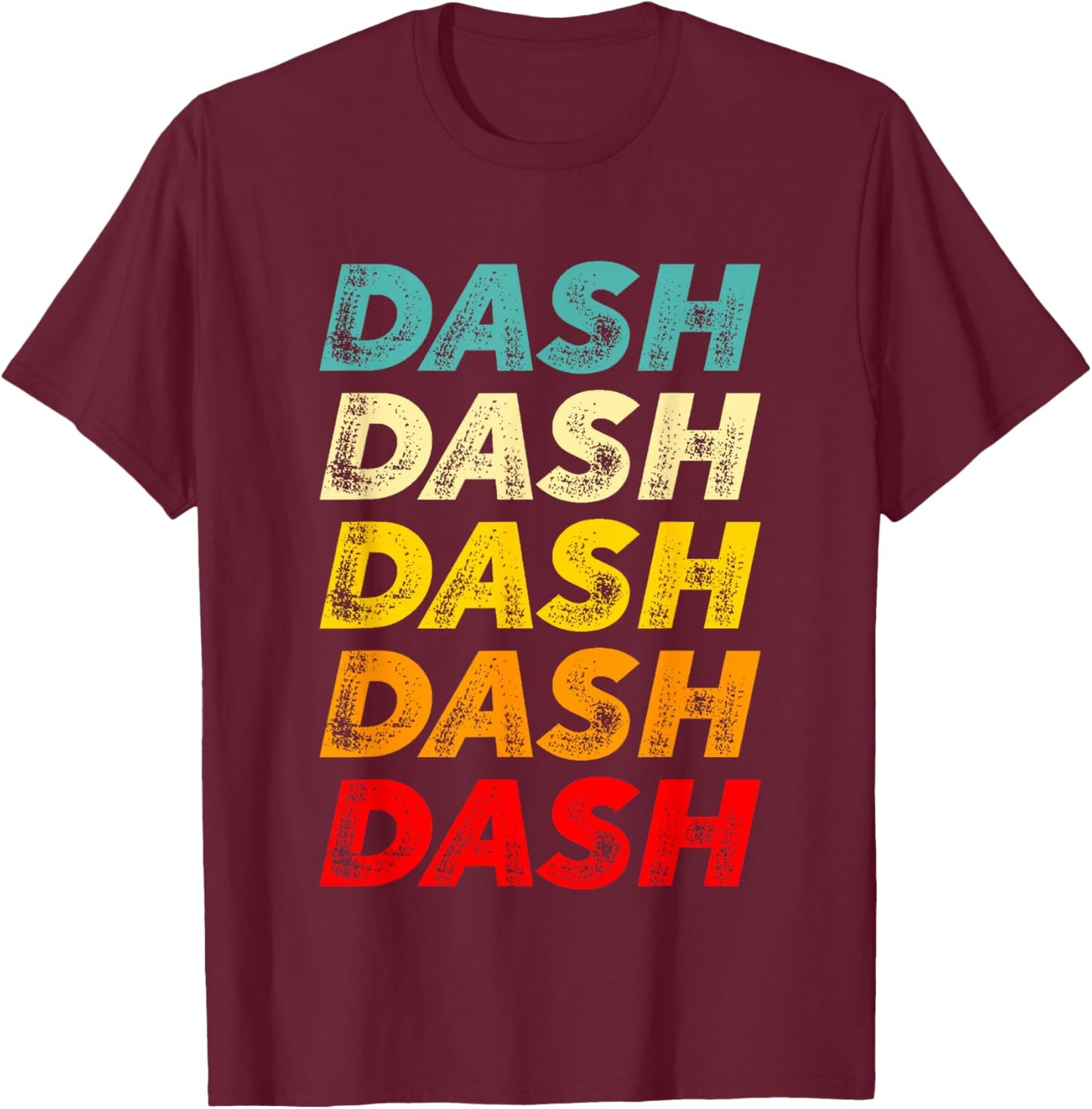 Dash Crypto Rainbow T-Shirt - T-Shirt | Maroon