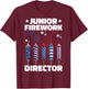 Junior Firework Director Kids American 4th Of July T-Shirt - T-Shirt | Maroon