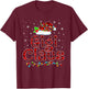 Gigi Claus Christmas Pajama Matching Family Xmas Lights T-Shirt - T-Shirt | Maroon