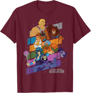 Motu - Masters of The Universe Revelation Group T-Shirt - T-Shirt | Maroon