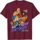 Motu - Masters of The Universe Revelation Group T-Shirt - T-Shirt | Maroon