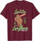 Lewiston Lazybones Minor League Retro Baseball Team T-Shirt - T-Shirt | Maroon