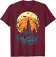 Haunted Mansion Spooky Halloween T-Shirt - T-Shirt | Maroon