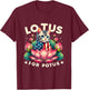 Vintage Lotus for Potus Kamala Harris US Flag Cat Lovers Men Women Girls Kids T-Shirt - T-Shirt | Maroon