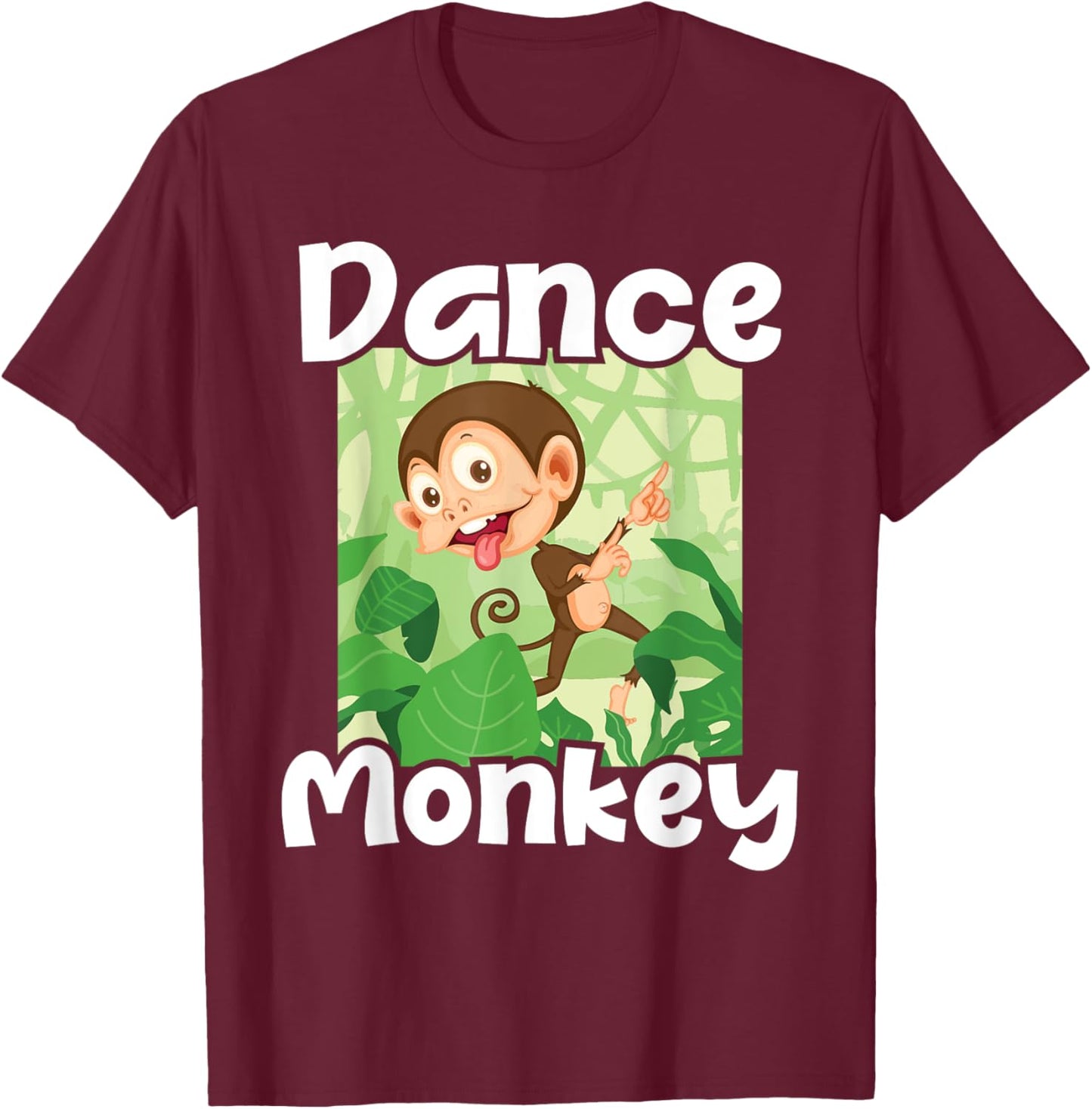 Dance Monkey - Disco Monkeys Primate Jungle Zoo Animal Lover T-Shirt - T-Shirt | Maroon