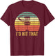 Disc Golf Funny Frisbee Sport Father's Day T-Shirt - T-Shirt | Maroon