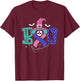 Thyroid Cancer Halloween Thyroid Ribbon Fighter Survivor T-Shirt - T-Shirt | Maroon