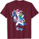 EVY Unicorn Gifts For Girls Birthday Gifts T-Shirt - T-Shirt | Maroon
