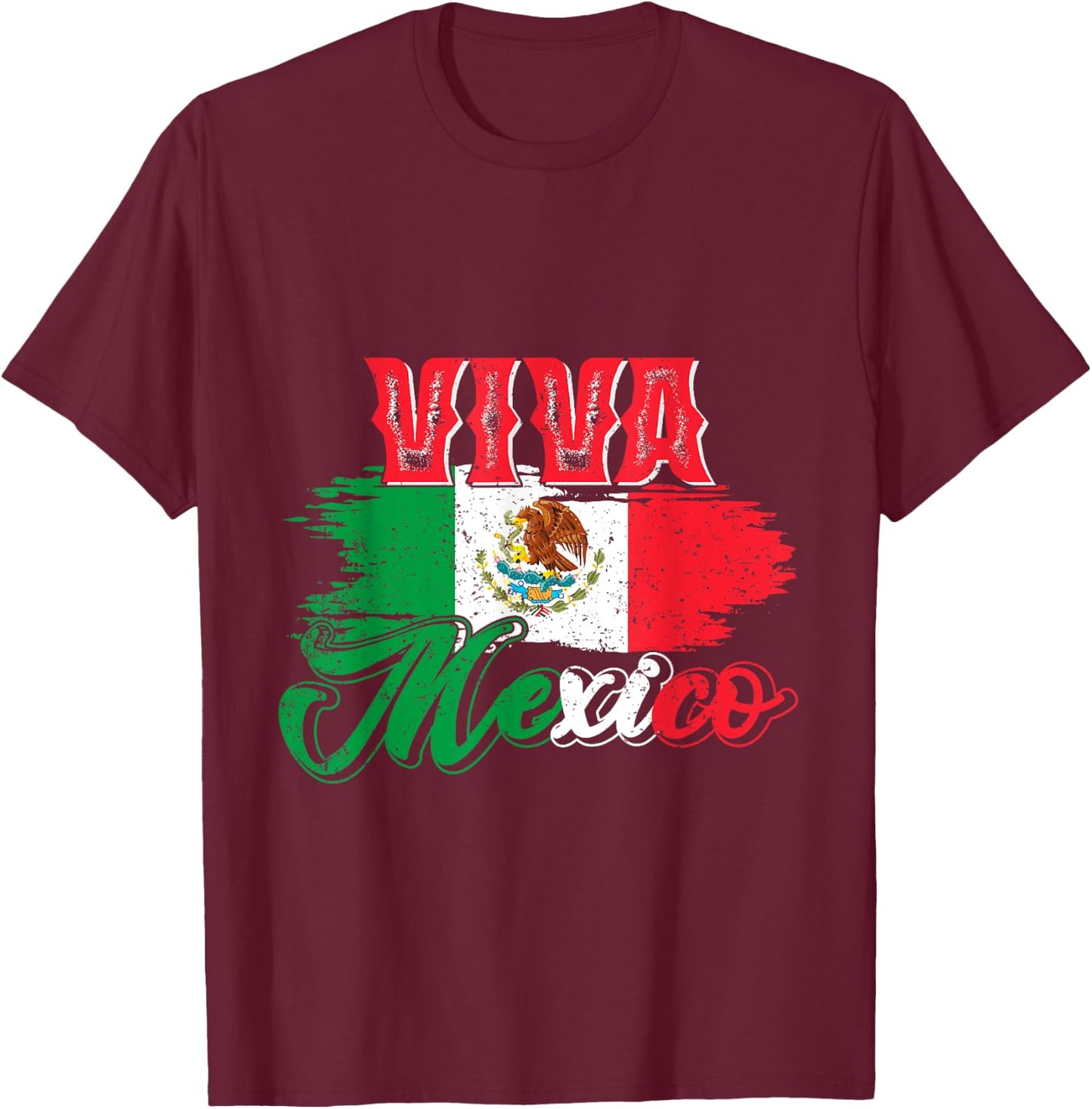 Viva Mexico T-Shirt - T-Shirt | Maroon
