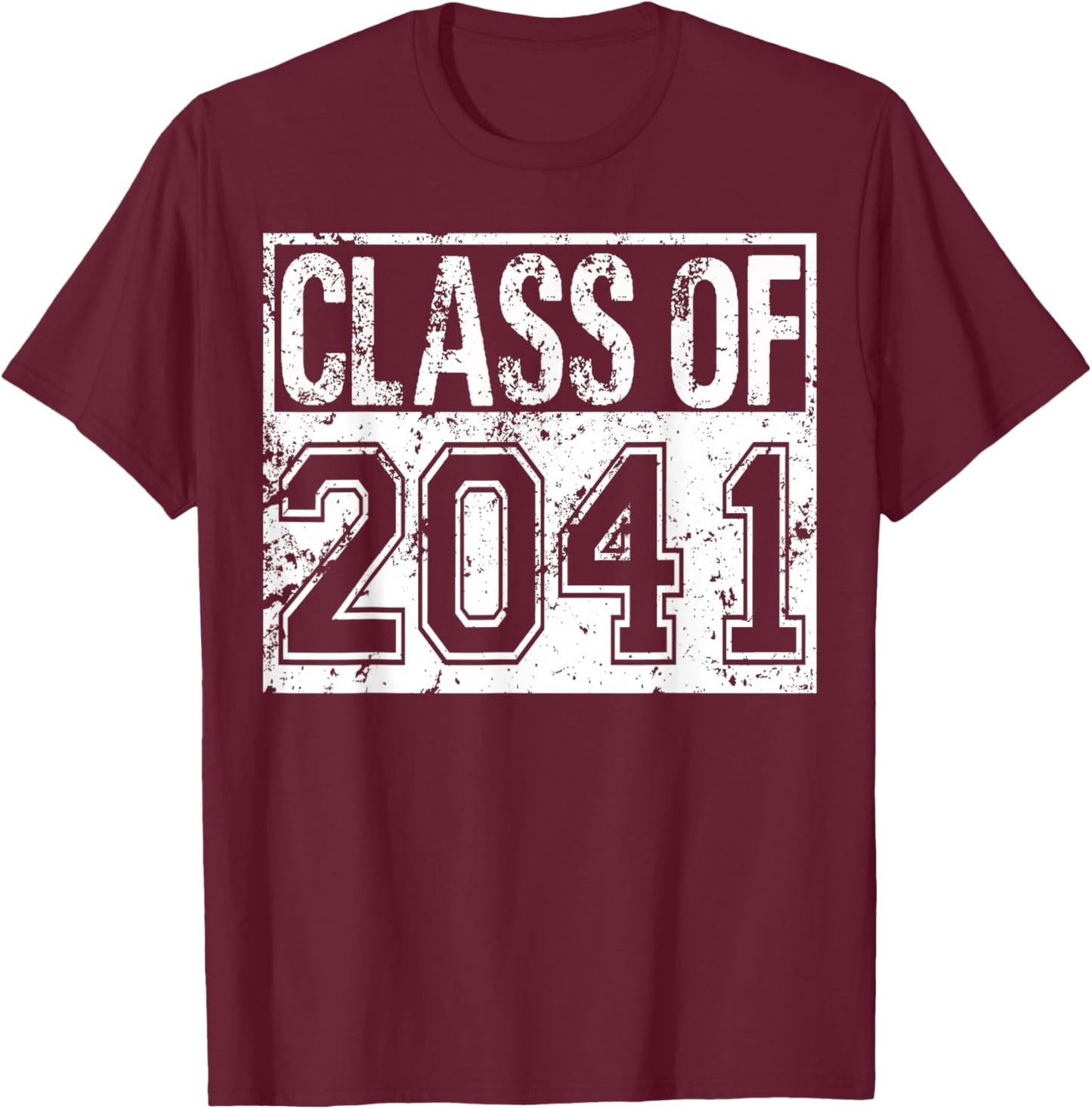 Class of 2041 grow with me T-Shirt - T-Shirt | Maroon