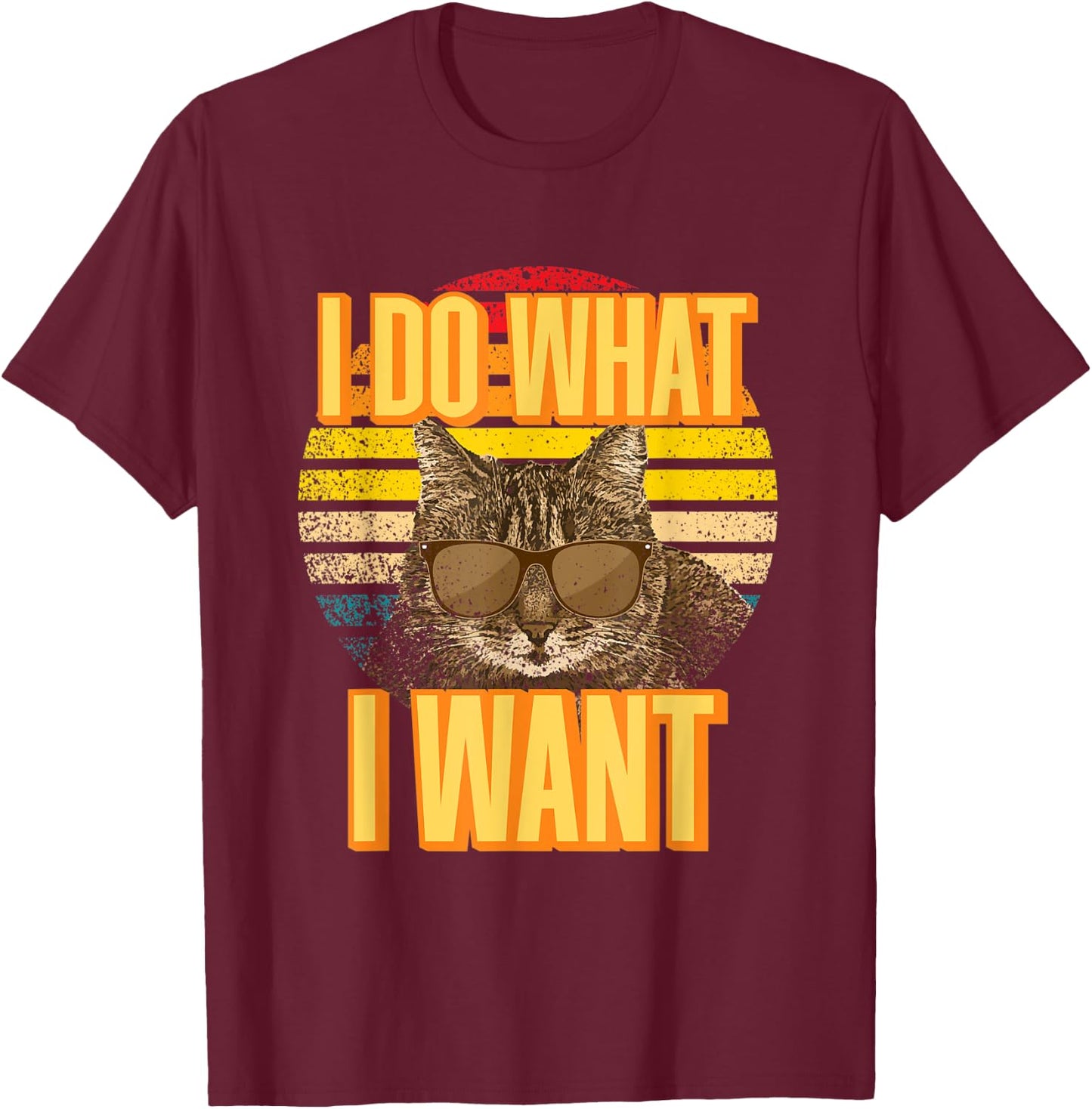 I do what I want Cat Lover Women Kids T-Shirt - T-Shirt | Maroon