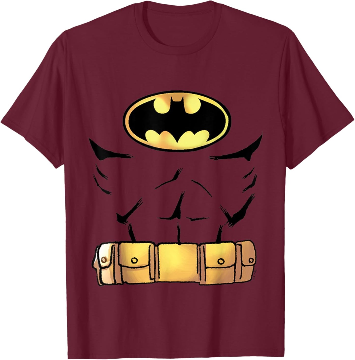 Batman Halloween Costume T-Shirt - T-Shirt | Maroon