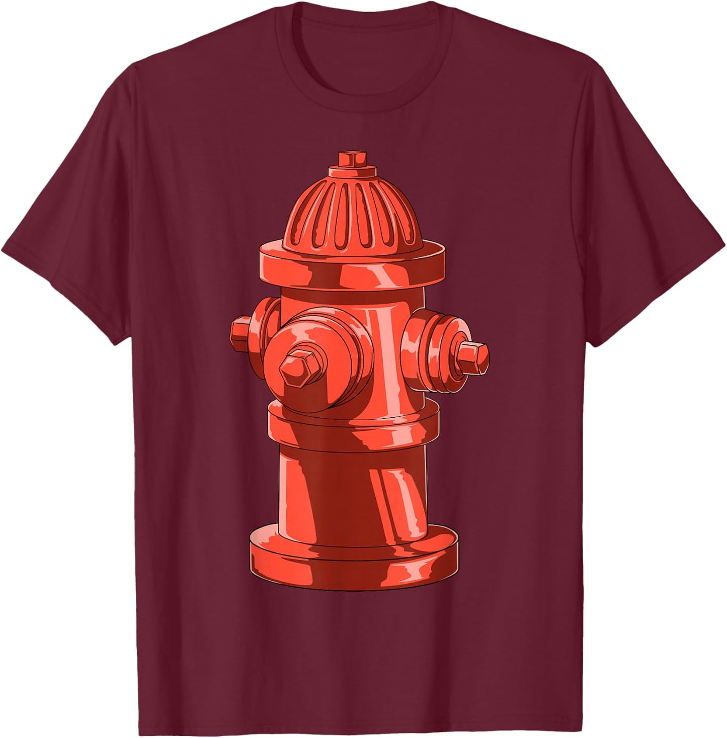 Fire Hydrant Firetruck Future Firefighter Firemen Party T-Shirt - T-Shirt | Maroon