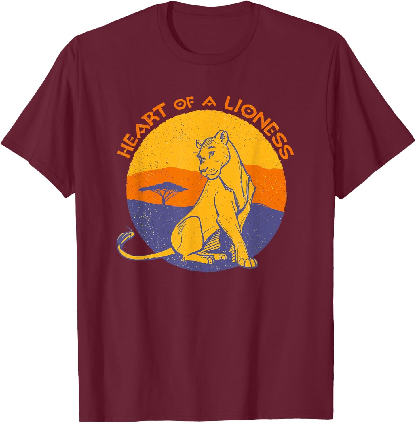 Disney Lion King Nala Heart of a Lioness Live Action T-Shirt - T-Shirt | Maroon