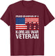 Military Family Gift Proud Grandson of a Korean War Veteran T-Shirt - T-Shirt | Maroon