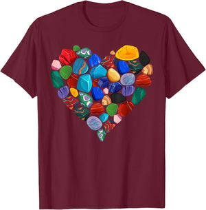 Minerals Gems and Crystals Rock Collecting T-Shirt - T-Shirt | Maroon