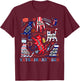 Vet Tech July 4th Veterinary Medicine Tech American Flag Vet T-Shirt - T-Shirt | Maroon