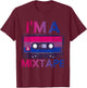 Funny Bisexuality Pride Retro Cassette Bi Gift Bisexual T-Shirt - T-Shirt | Maroon