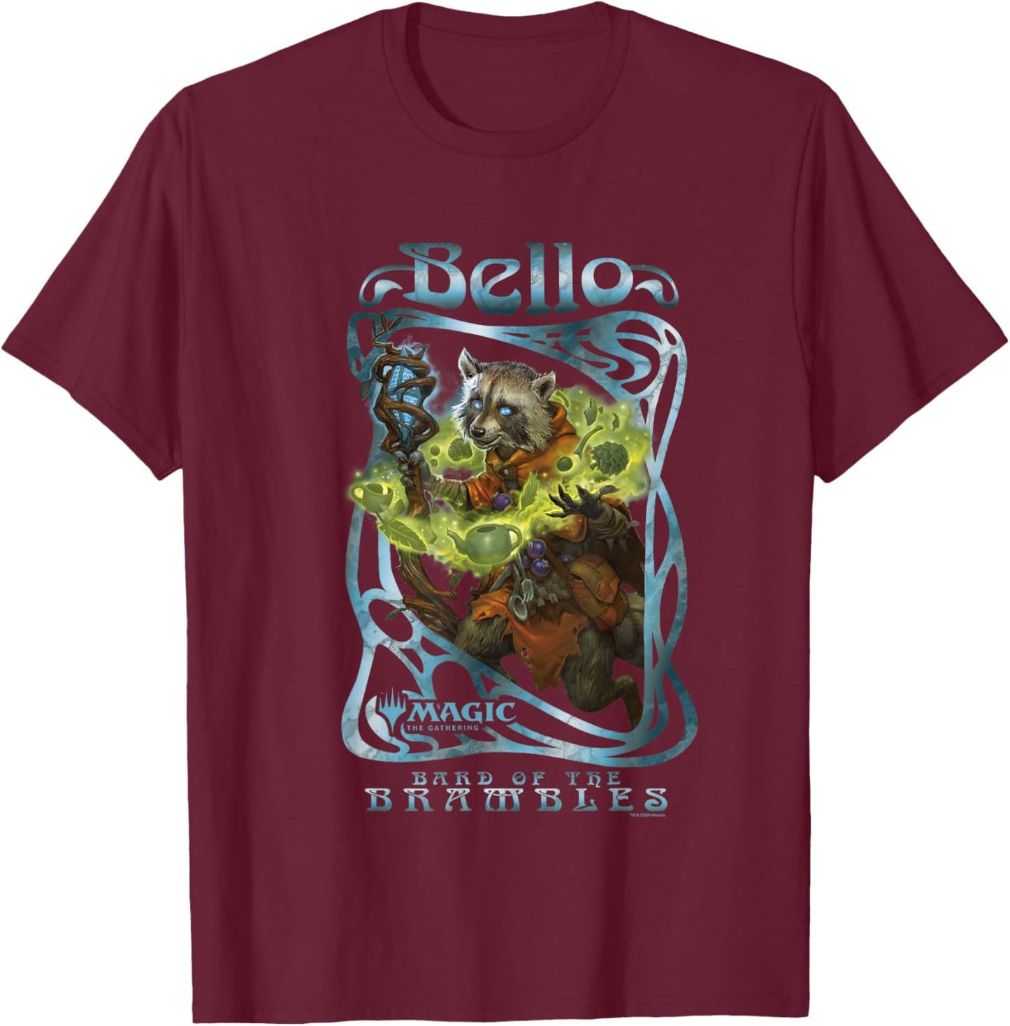 Magic: The Gathering Bello Bard Of The Brambles Vintage T-Shirt - T-Shirt | Maroon