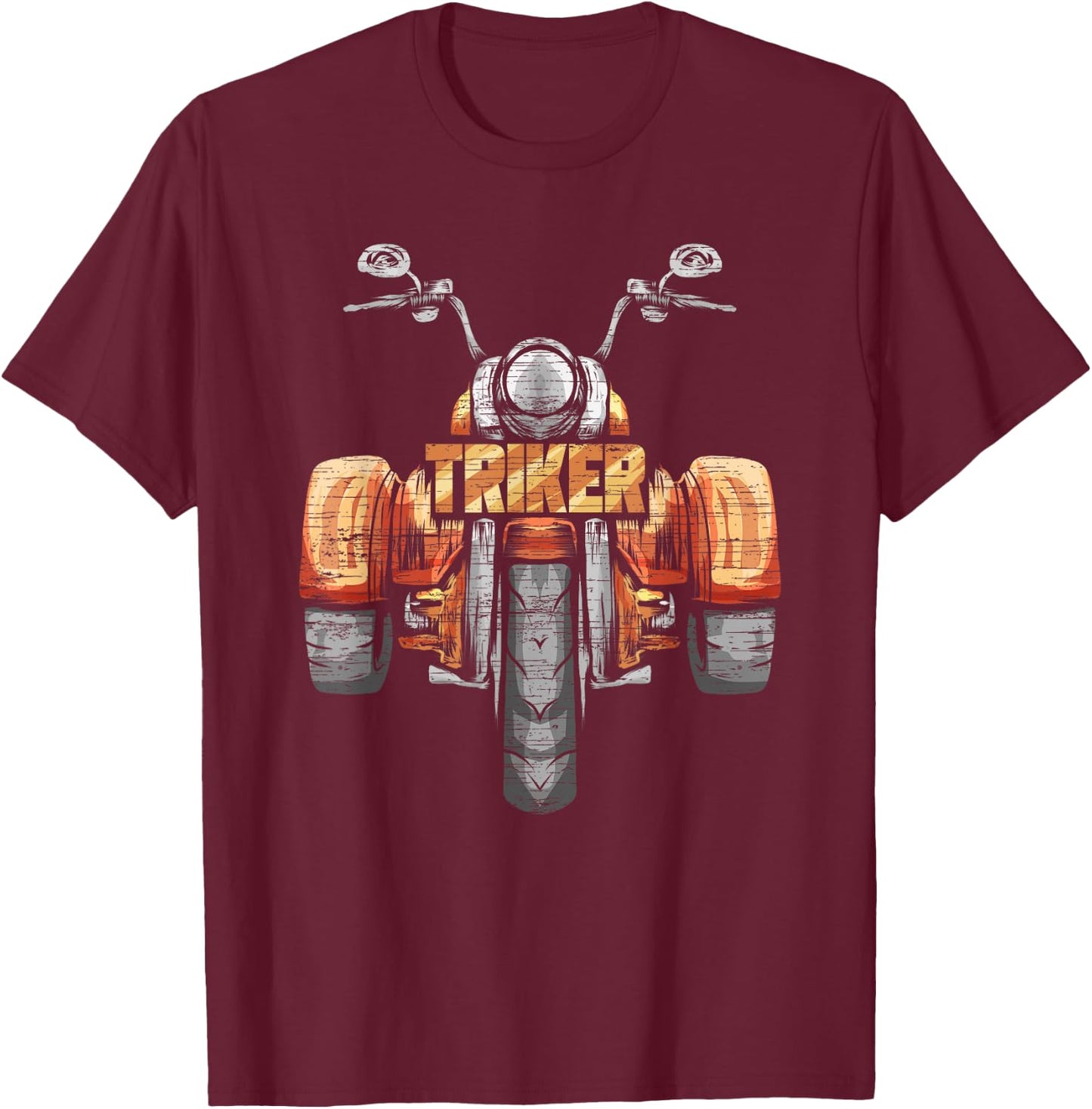 Triker König Trike Motorcycle Motor Trike Biker Gift T-Shirt - T-Shirt | Maroon