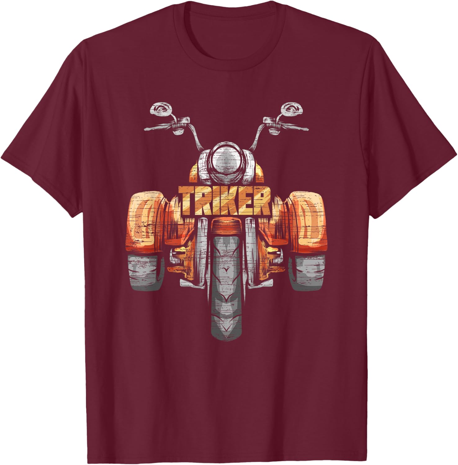 Triker König Trike Motorcycle Motor Trike Biker Gift T-Shirt - T-Shirt | Maroon