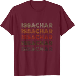 Love Heart Issachar Grunge Vintage Style Black Issachar T-Shirt - T-Shirt | Maroon