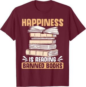 Banned Book Lover Reading Banned Book Puzzle Reader T-Shirt - T-Shirt | Maroon