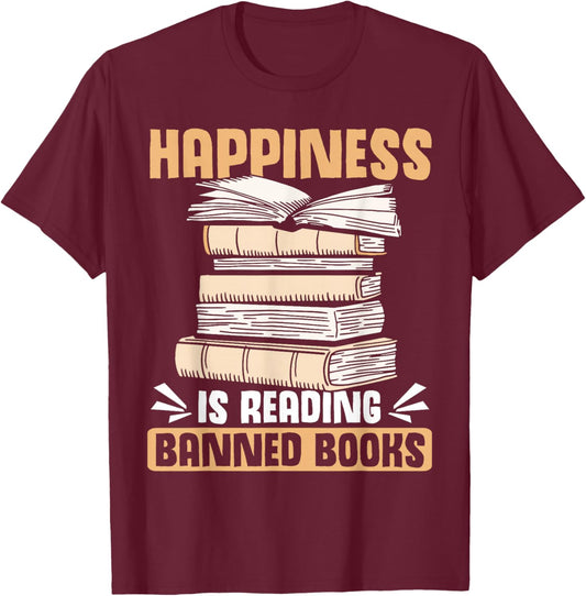 Banned Book Lover Reading Banned Book Puzzle Reader T-Shirt - T-Shirt | Maroon