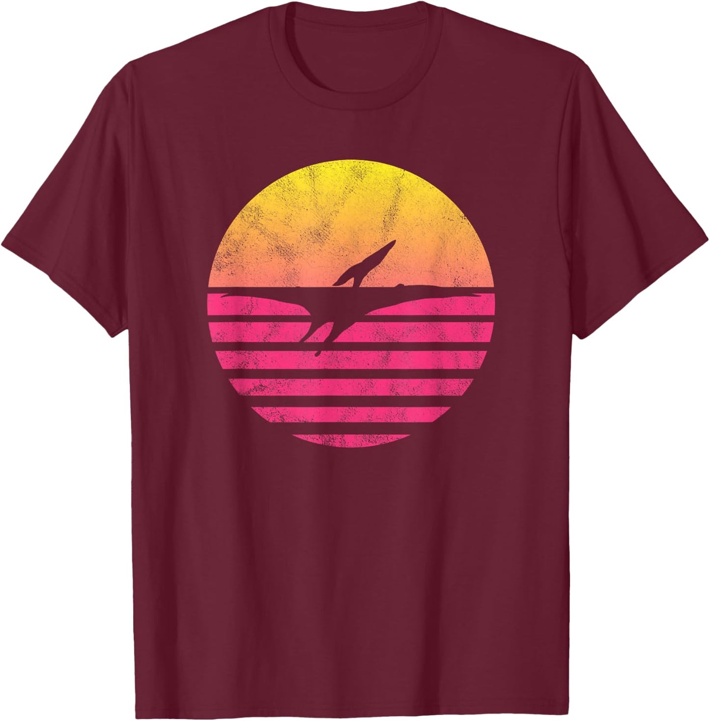 Classic Pterodactyl Gift T-Shirt - T-Shirt | Maroon