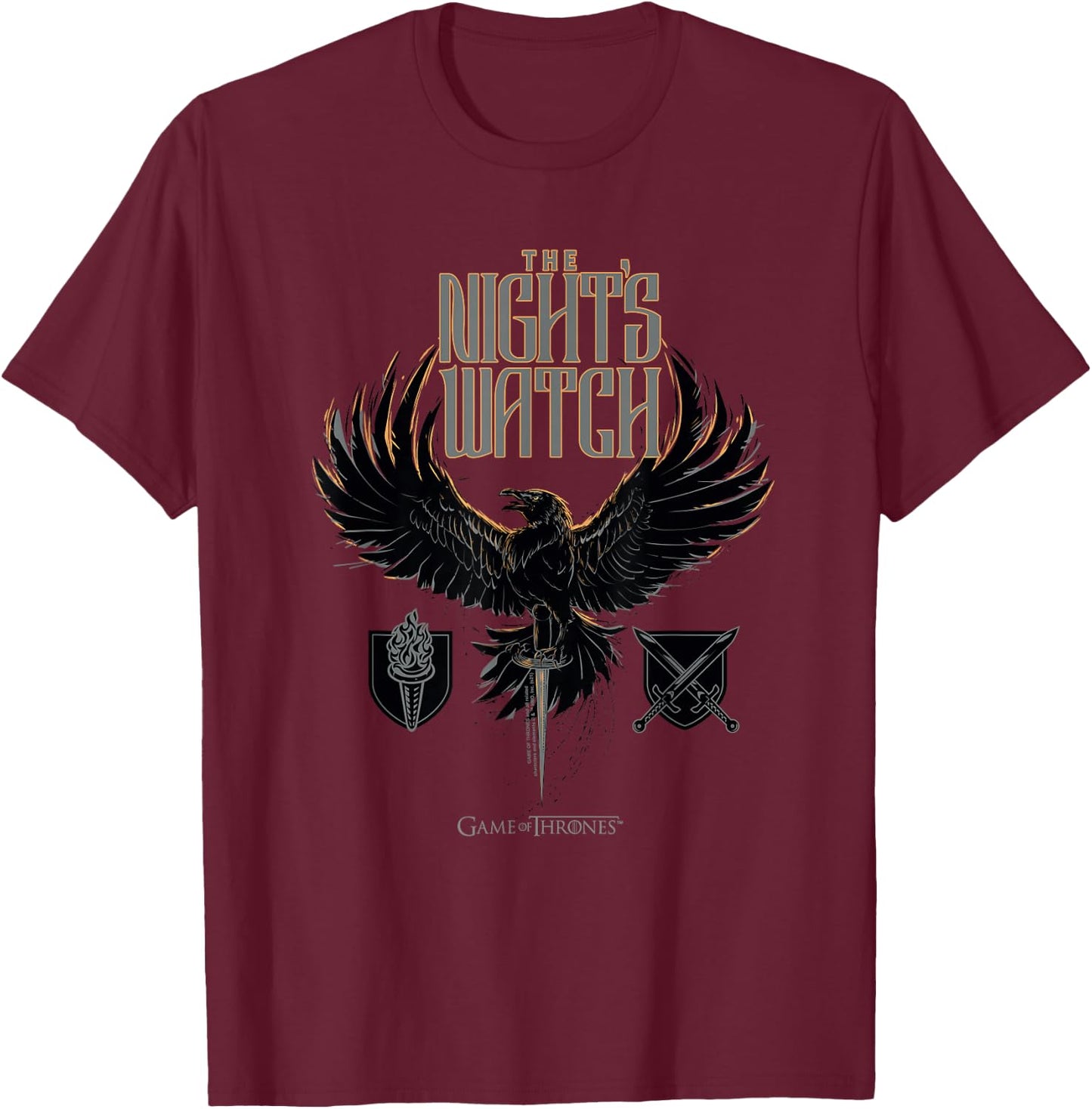 Game of Thrones The Night's Watch T-Shirt - T-Shirt | Maroon