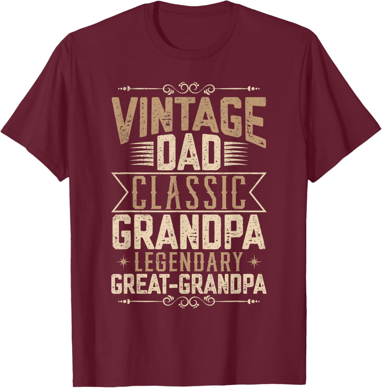 Legendary Great Grandpa T-Shirt - T-Shirt | Maroon