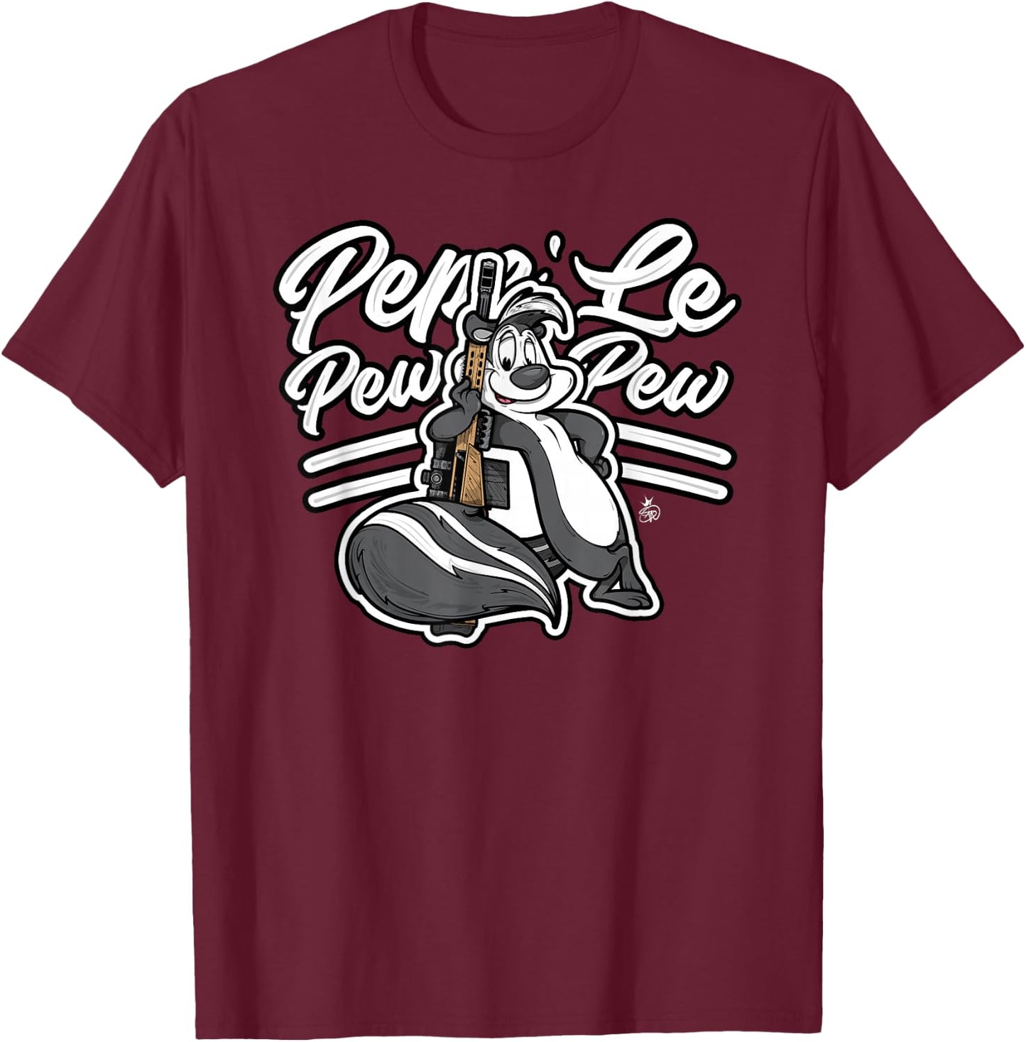 Pepe Le PewPew Fifty Cal M8A1 Barrett Rifle T-Shirt - T-Shirt | Maroon
