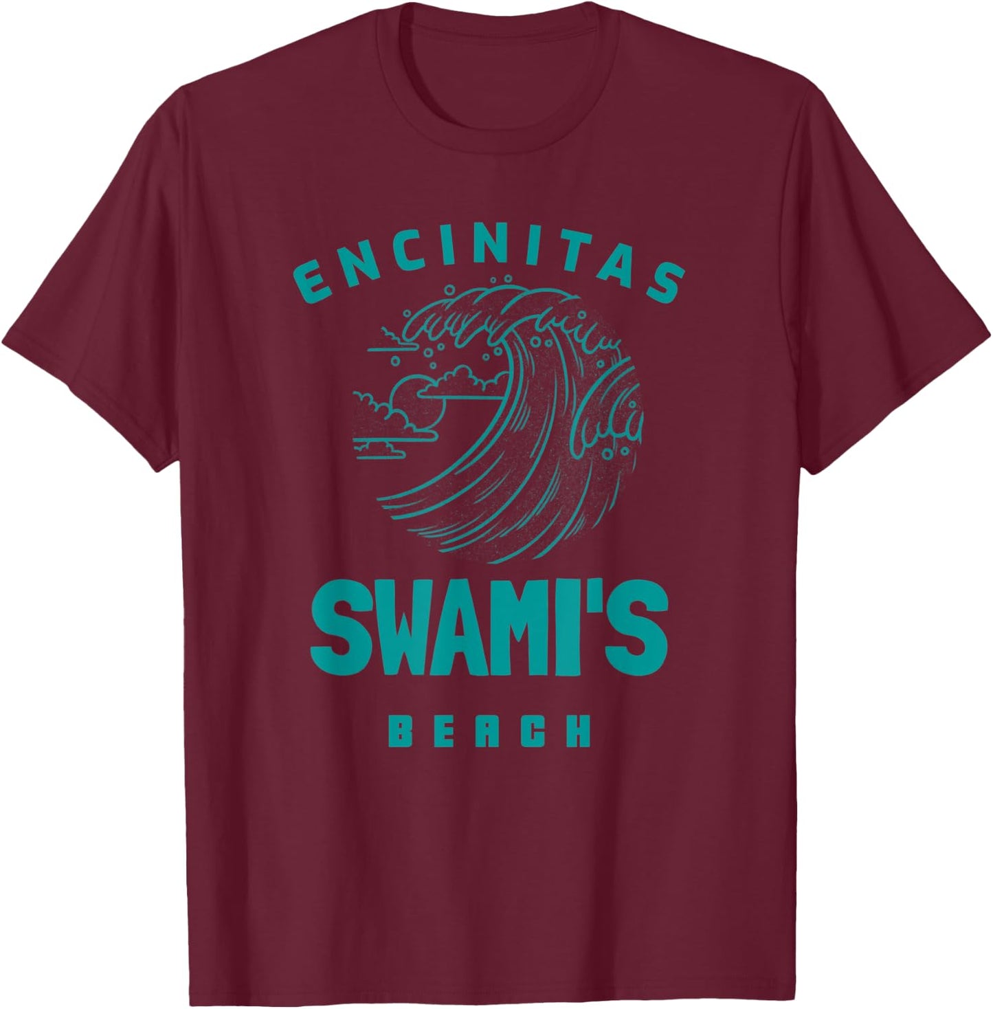Swami's Beach Encinitas California Women Kids T-Shirt - T-Shirt | Maroon