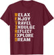 Retired Letters Meanings, Funny Retirement T-Shirt - T-Shirt | Maroon