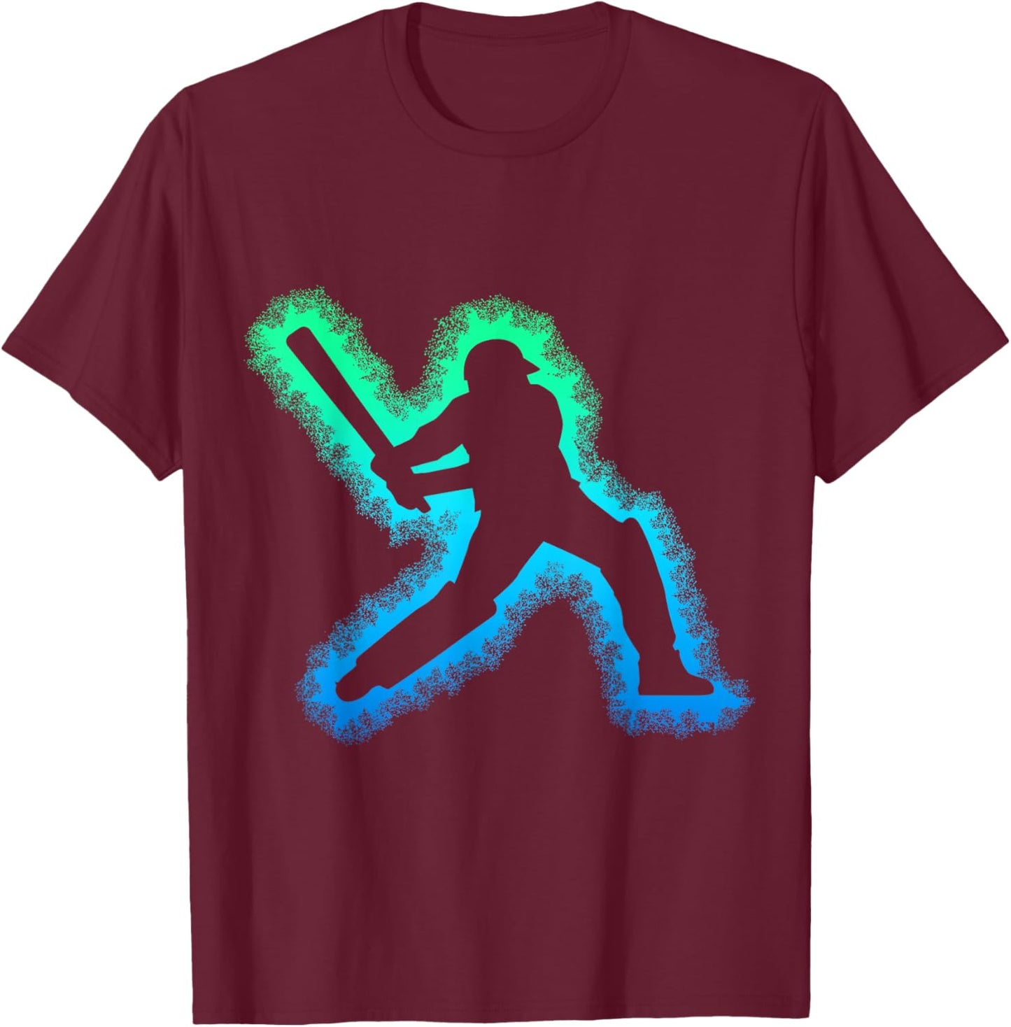 Cricket Boys Kids Men Youth T-Shirt - T-Shirt | Maroon