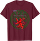 MacLean Hunting Tartan Scottish Clan Pride Family Motto T-Shirt - T-Shirt | Maroon