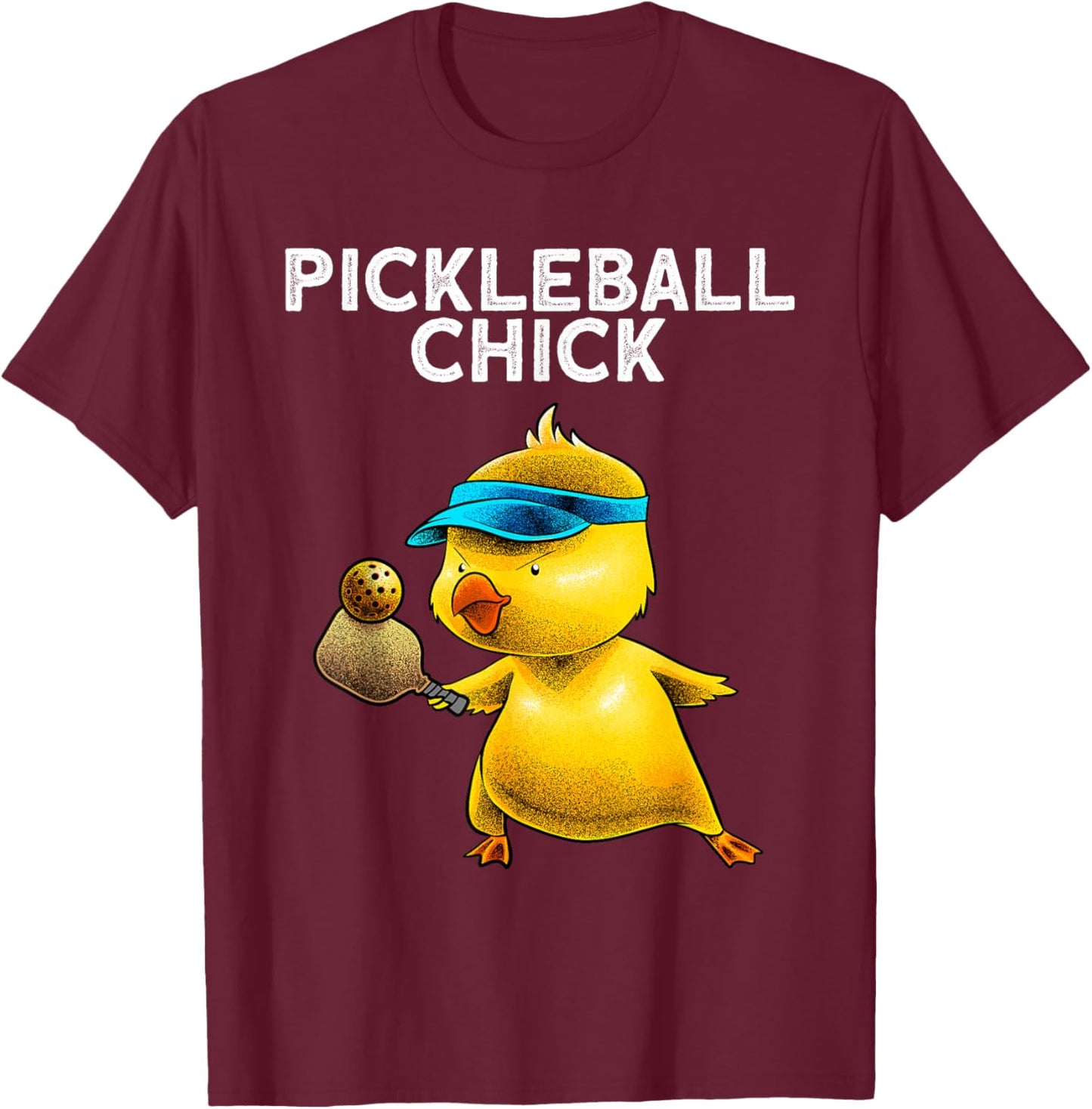 Unique Pickleball Design Girls Pickle Ball Player T-Shirt - T-Shirt | Maroon