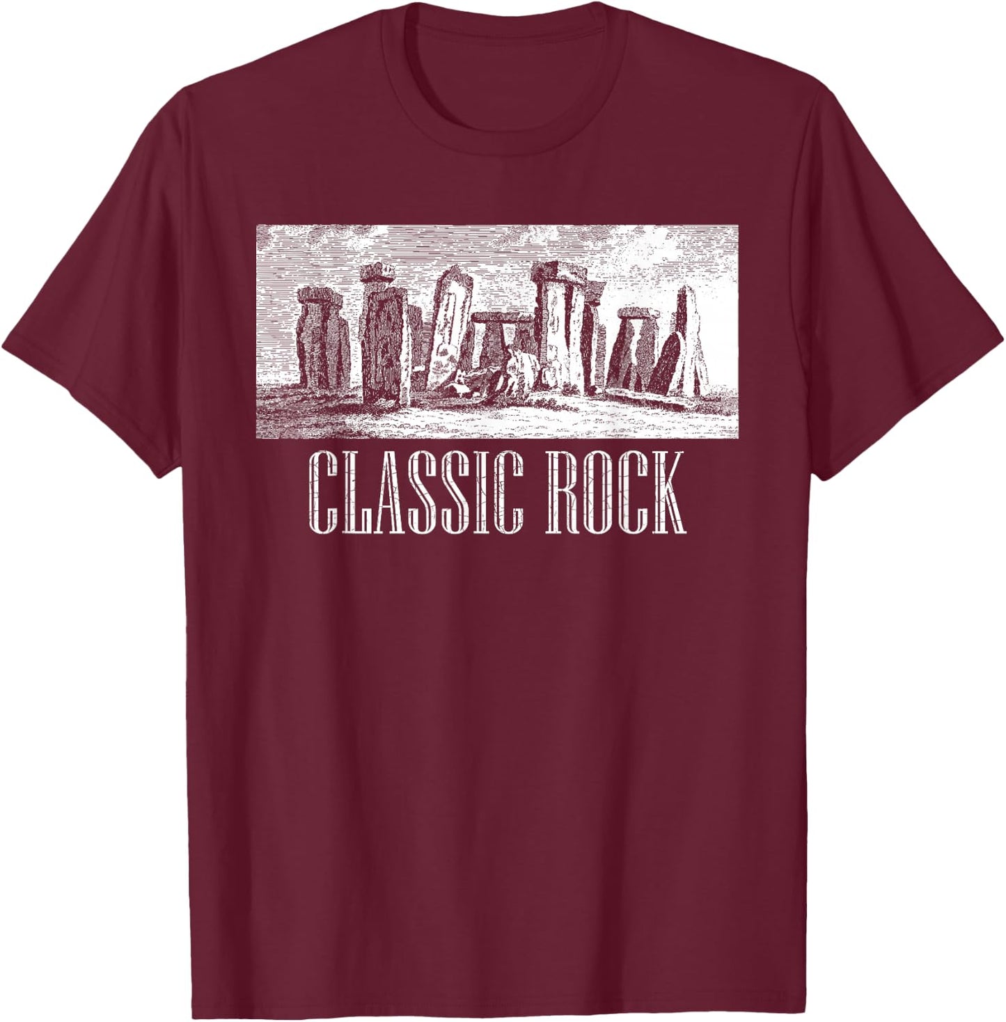 Funny Stonehenge England History Meme Souvenir Gift T-Shirt - T-Shirt | Maroon