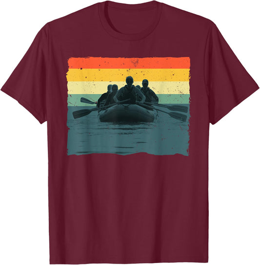 Cool Rafting Art Women White Water Rafting Lover T-Shirt - T-Shirt | Maroon
