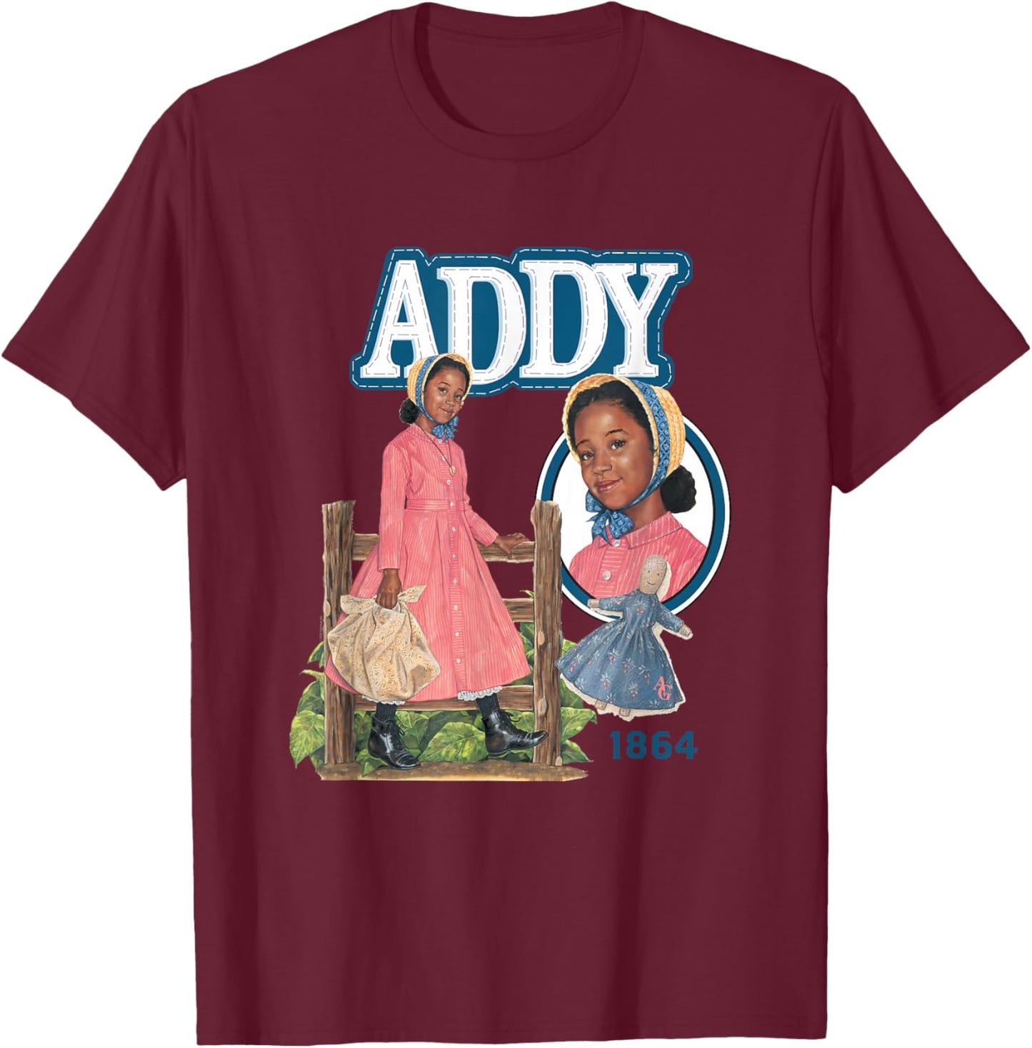 American Girl - Addy Walker 1864 T-Shirt - T-Shirt | Maroon