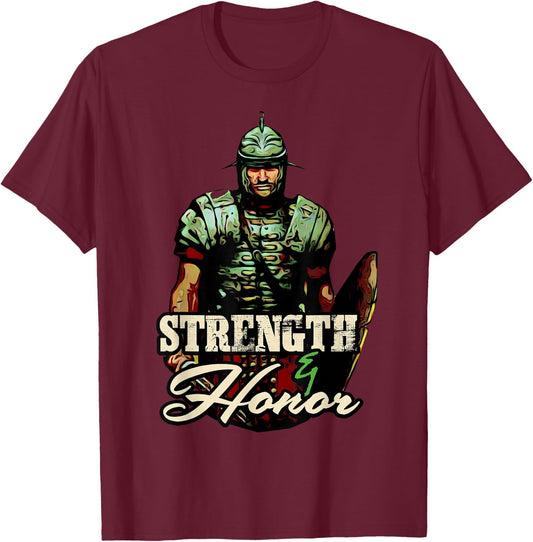 Senatus Populusque Romanus Apparel Roman Empire Honor Legionary T-Shirt - T-Shirt | Maroon