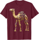 Camel Animal Graphic Robot Illustration Camel T-Shirt - T-Shirt | Maroon