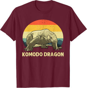Komodo Dragon Design Women Kids Komodo Dragon Lover T-Shirt - T-Shirt | Maroon