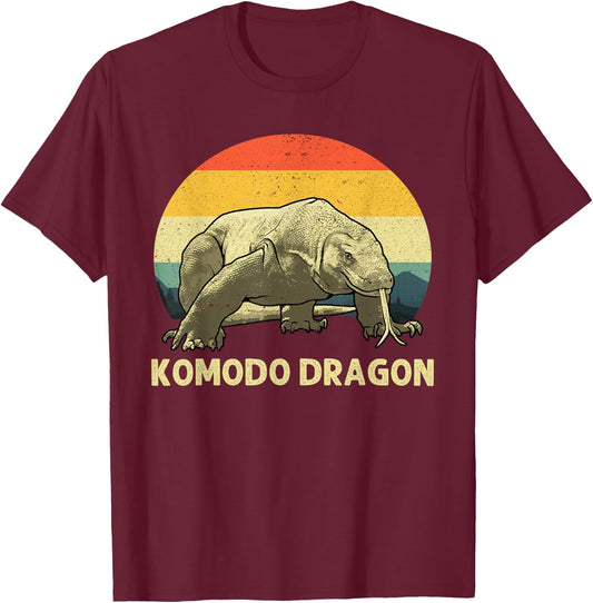 Komodo Dragon Design Women Kids Komodo Dragon Lover T-Shirt - T-Shirt | Maroon