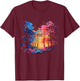 Colorful Forest, Tree Art, Natur Lover, Hiking, Men, Women T-Shirt - T-Shirt | Maroon