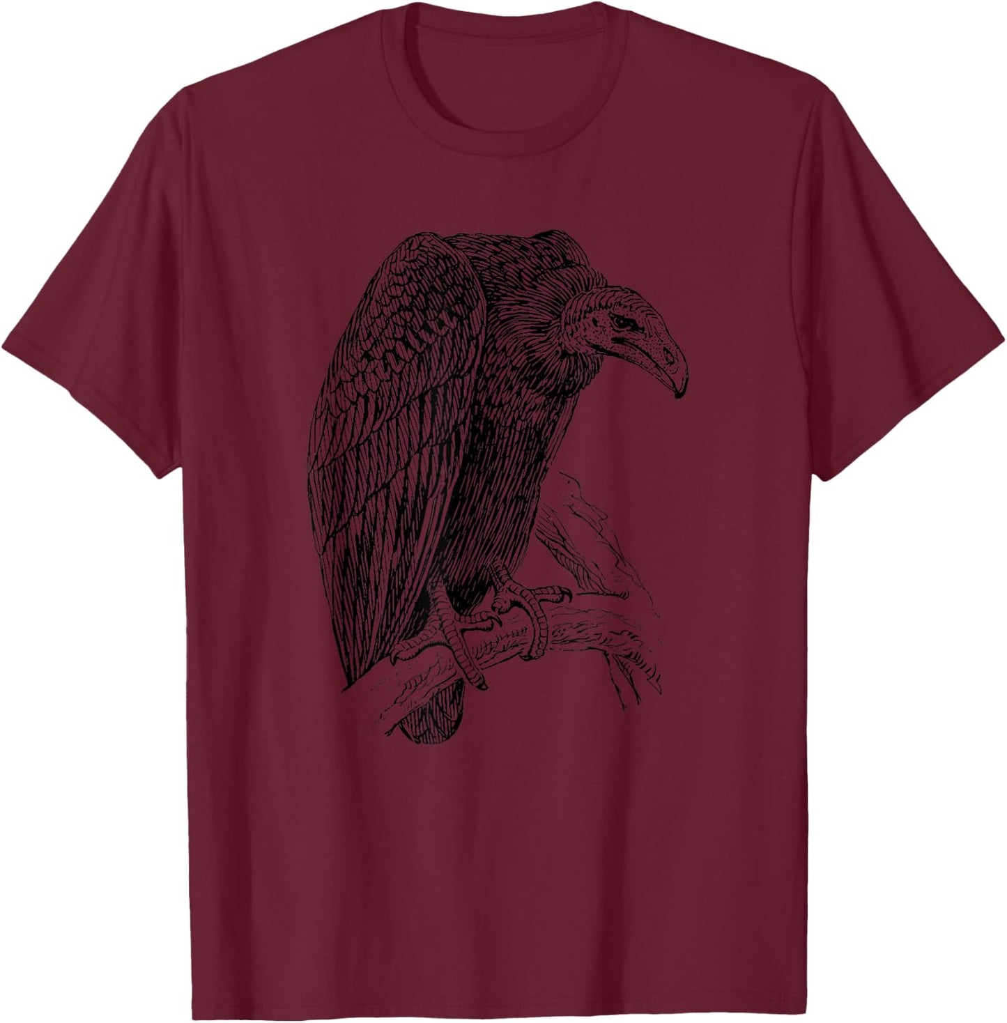 Vulture Bird Shirt T-Shirt - T-Shirt | Maroon